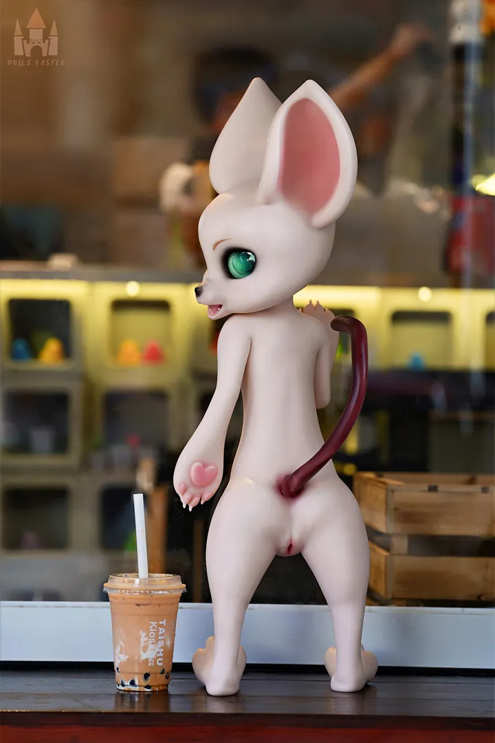 80cm (2ft7) Furry All-In-One Silicone Sex Doll - Cheese Mouse
